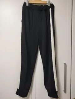 ブラック　ジョガーパンツ　サイドライン　スウェット　レディース　М　匿名配送