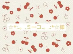☆*:.。.ミーコ.。.:*☆様
