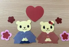 くまwedding壁面♡