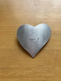 agnes b. ハート シルバー バレッタのサムネイル