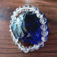 月末セール‼　 新品未使用　ヒマラヤ水晶ブレスレット　8mm珠　16cm