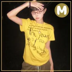 グラフィック Tシャツ Y2K グランジ 平成ギャル ロゴT トレンド M