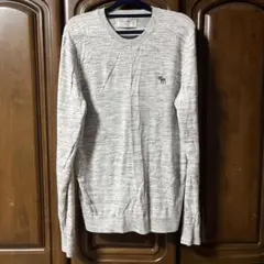 Abercrombie & Fitch グレー 長袖ニット M
