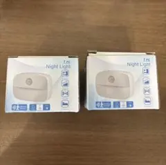 【新品未使用】人感センサーライト 電池不要 2個セット 暖色寒色切り替え可能