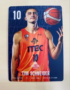 VELTEX SHIZUOKA 選手カード　ティム・シュナイダー選手