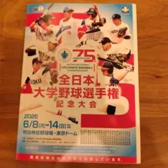 2026 第75回 全日本大学野球選手権大会公式プログラムのサムネイル