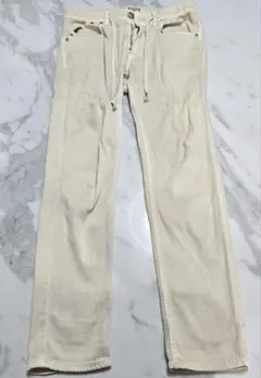 【週末SALE】YANUK ヤヌーク リゾートジーンズ オフホワイト 春夏用 Sのサムネイル
