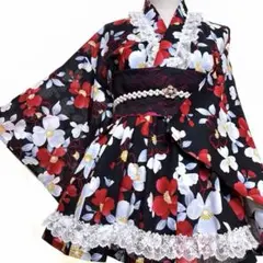 723⑨浴衣ドレス 地雷系 量産型 姫ギャル ロリータ 大人 - メルカリ