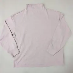 【未使用】UNIQLO 薄いピンク タートルネック 長袖Мサイズ