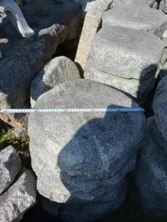 자연석 원형 디딤돌, 지름 약 40cm, 디딤돌