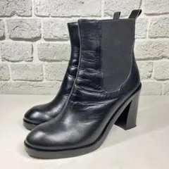 【美品】FABIO RUSUCONI サイドゴアブーツ 38 24cm レザー