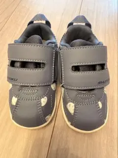 SYUNSOKU ブルーベビーシューズ パンダ柄　13cm