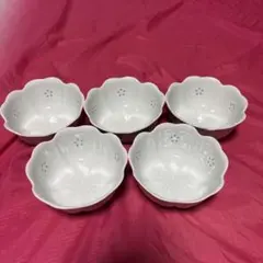 有田焼 桜透かし彫り 小鉢 5客セットのサムネイル
