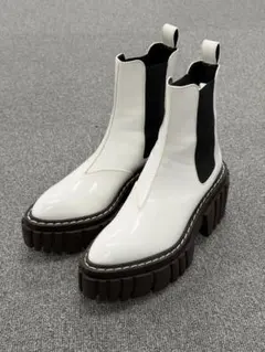 STELLA McCartney ホワイト サイドゴアブーツ 37