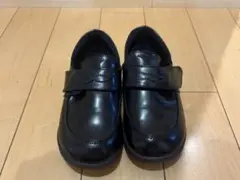 子供用 ブラックローファー マジックテープ式