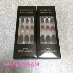FINGER SUIT プレスオンネイル HEART BEAM 2箱セットのサムネイル