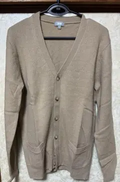 UNIQLO Vネックカーディガン ベージュ M