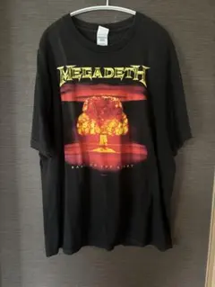 Megadeth Tシャツ ブラック 首元カット M-L相当 - メルカリ