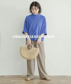 URBANRESEARCH ITEMS 5分袖 ハイネックブラウス