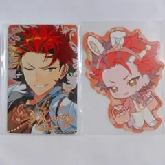 紅郎 あんスタ 中国 9周年 キャラカード アニカフェ ステッカー