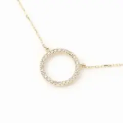 Lilas リラ サークルダイヤネックレス　K10のサムネイル
