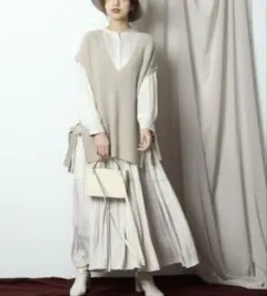 美品✨Mystrada マイストラーダ ニットベストワンピセット サイズ38