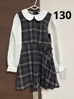 H&M ワンピース チェックワンピース 正装 フォーマル 卒園式 入学式