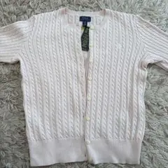 【新品タグ付き】ポロ ラルフ ローレン カーディガン キッズXL ピンク