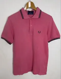 英国製　M12 フレッドペリー　ポロシャツ半袖　36 S フェードピンク