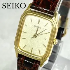 SEIKO セイコー 腕時計 スクエア ゴールド　電池新品交換済