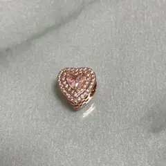 PANDORA Sparkling Levelled Heart Charm