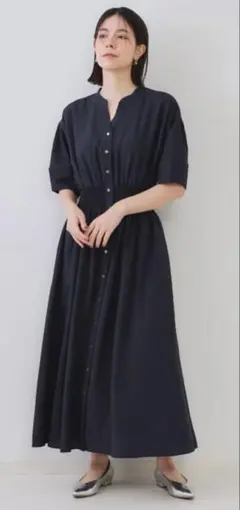 リネンライクスキッパーフィット＆フレアワンピース