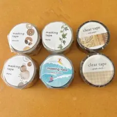 マインドウェイブ マスキングテープ クリアテープ 6個セット 新品未使用