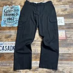 パ*ん様 Dickies カーゴパンツ ブラック W36 Regular Str