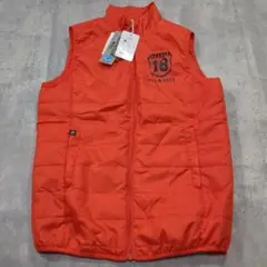 【未使用・タグ付き】FILA 18 ダウンベスト M オレンジ