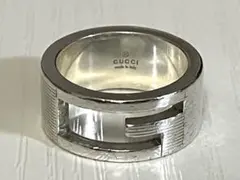 極上品】グッチ ブランデッドG SV925 リング 18号 メンズ レディース