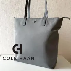COLE HAAN コールハーン　グレー　トートバッグ ナイロン×レザー　軽量のサムネイル