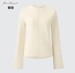 ユニクロ×マメクロゴウチ　マメクロ　シースルー シアークルーネックT