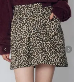 murua レオパードミニスカート