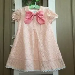 完売！未使用✨キャサリンコテージ♡レースAライン悌子レースワンピース♡桃120✨