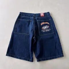 【希少】DC SHOES バギーデニム ハーフパンツ W38 バック刺繍のサムネイル