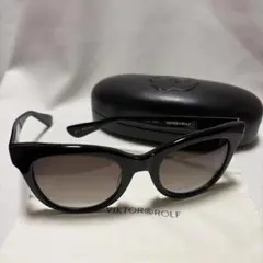 VIKTOR&ROLF ブラック キャットアイサングラスのサムネイル