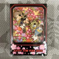 Disney ピンバッチ happy new year 2006 お正月 羽子板