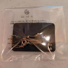 小粒ストーン ネックレス ゴールド