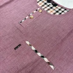 DAKS LONDON ヘンリーネック Tシャツ チェック柄のサムネイル