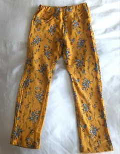 LA POCHE BISCUIT ストレッチパンツ フラワープリント 130