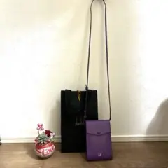 dunnil ダンヒル　紫 ショルダーバッグのサムネイル