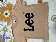 Lee ロゴプリント Tシャツ ベージュ