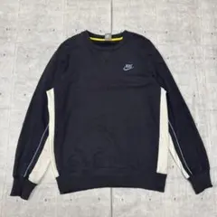 NIKE 前V ガゼット 刺繍ロゴ ワンポイント スウェット ゆるダボ ナイキ