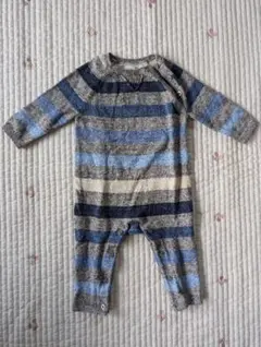 baby GAP ストライプロンパース 【3-6size】